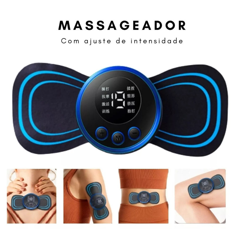 Massageador Elétrico Cervical Eletroterapia EMS