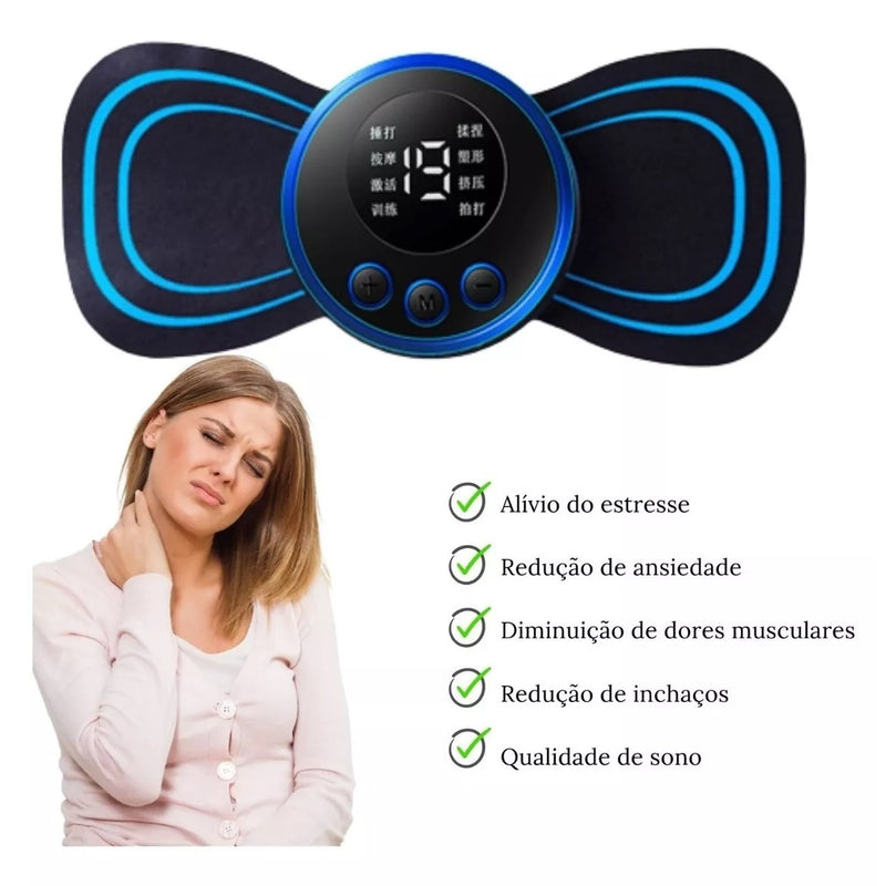 Massageador Elétrico Cervical Eletroterapia EMS