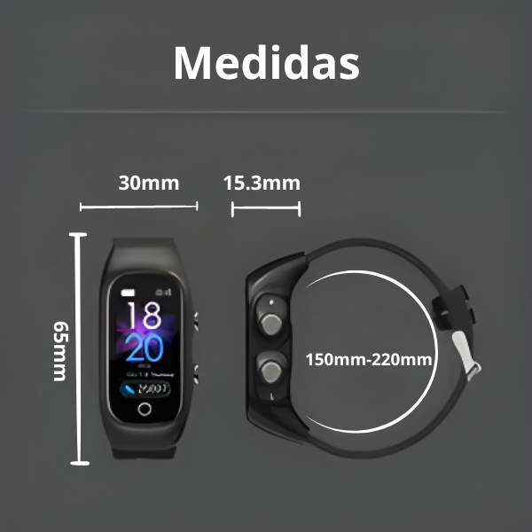 Smartwatch Relógio inteligente Fone Bluetooth 2 em 1 N8 BR