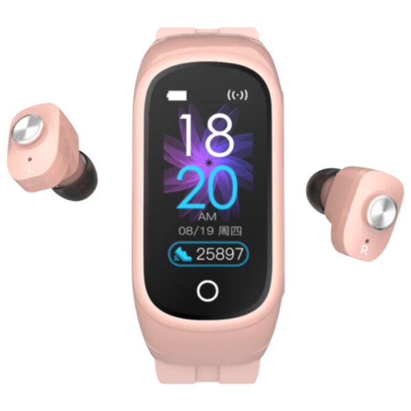 Smartwatch Relógio inteligente Fone Bluetooth 2 em 1 N8 RS