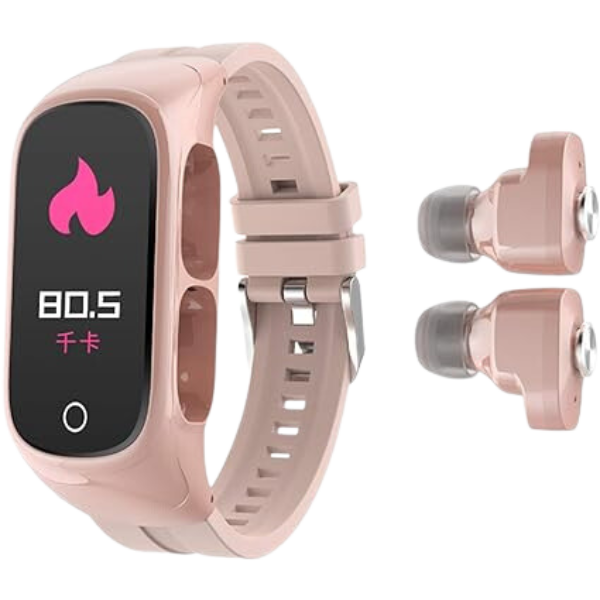 Smartwatch Relógio inteligente Fone Bluetooth 2 em 1 N8 RS