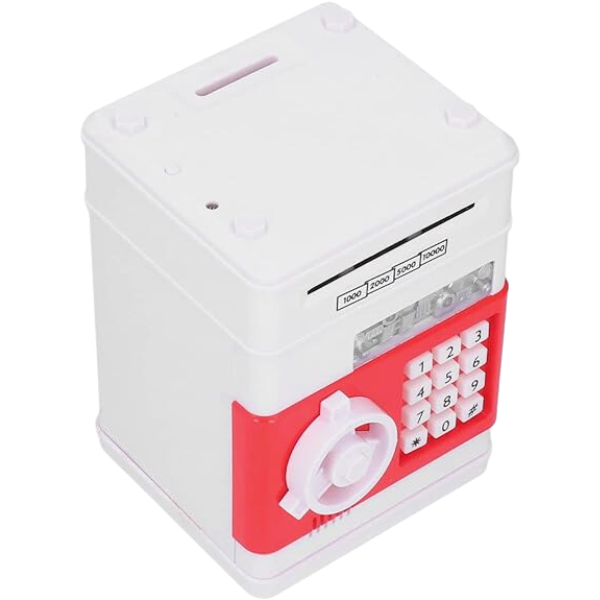 Mini Cofre Eletrônico Digital Senha 4 Dígitos Notas e Moedas