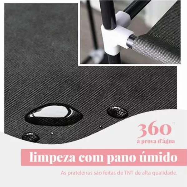 Organizadores de Roupa Dobrável 2 Portas Armário