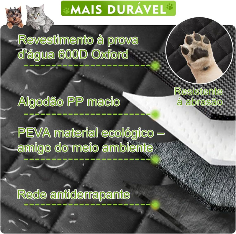 Capa Protetora Banco Traseiro Pet Cães Gatos Automotiva
