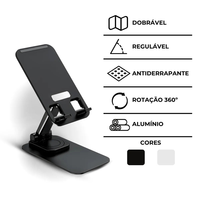 Suporte Articulado De Mesa Para Tablet E Smartphone