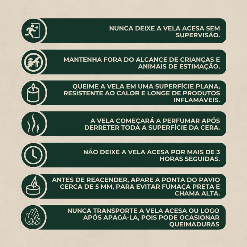 Vela Aromatica Artesanal Perfumada - Bergamota do Marrocos
