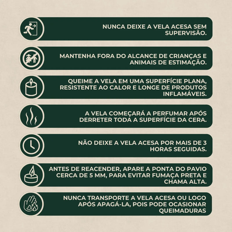 Vela Aromatica Artesanal Perfumada - Romã e Peônia