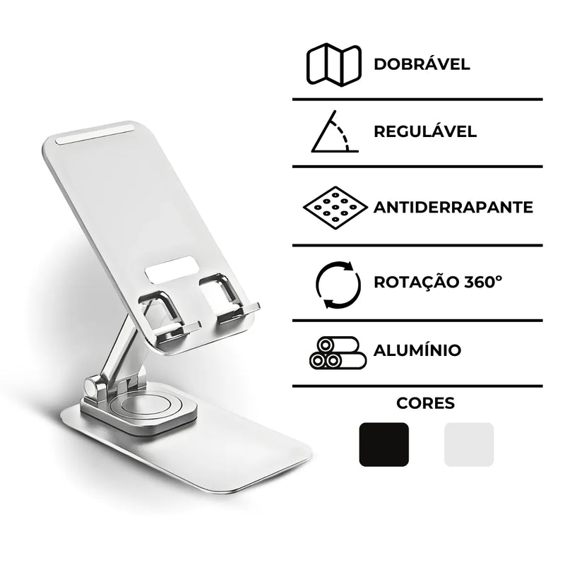 Suporte Articulado De Mesa Para Tablet E Smartphone