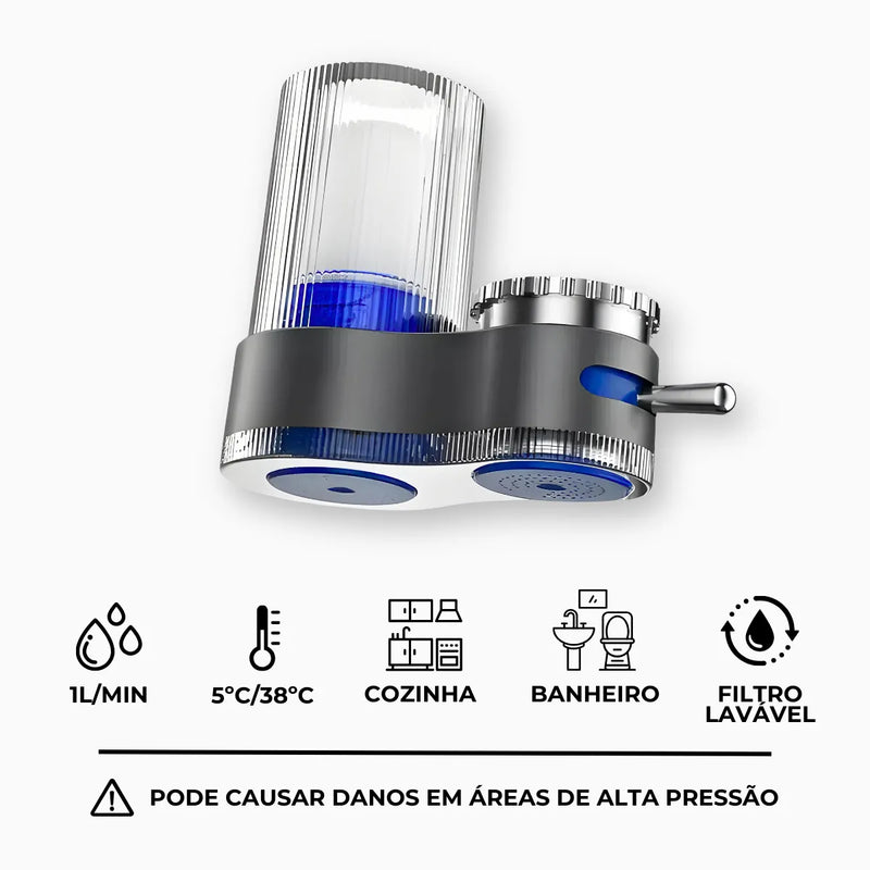 Purificador de Água - 2 Filtros Lavável e Removível