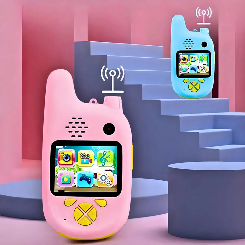 Walkie Talkie Infantil Com Câmera Digital Para Crianças Par