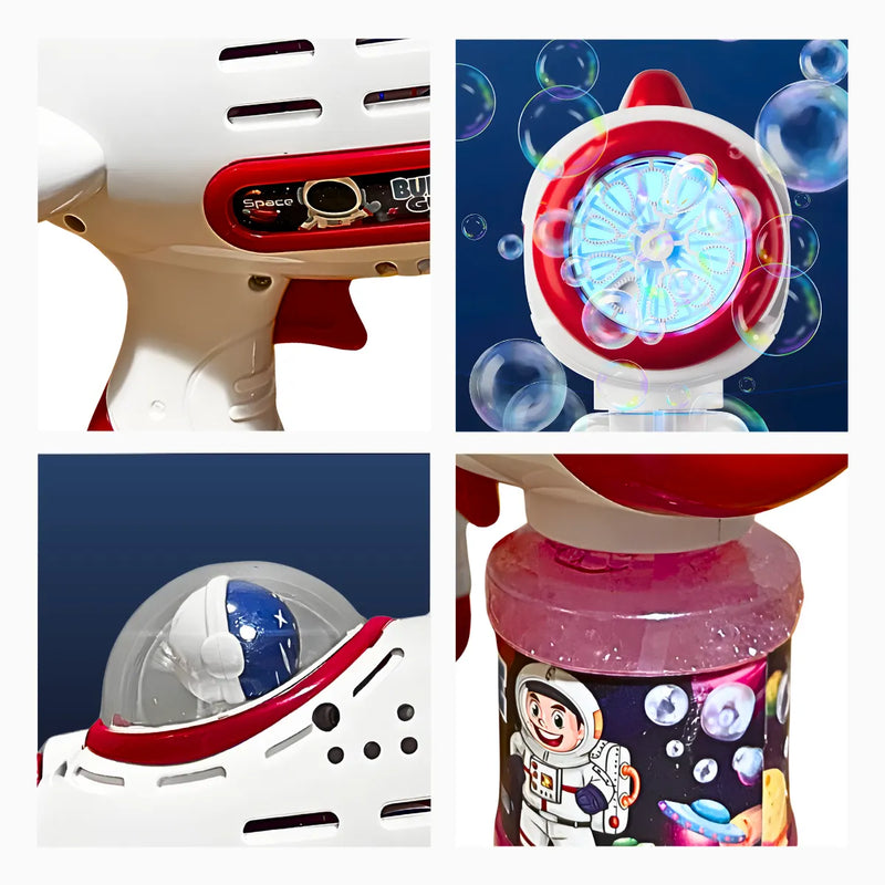 Pistola de Bolhas de Sabão Automático Astronauta