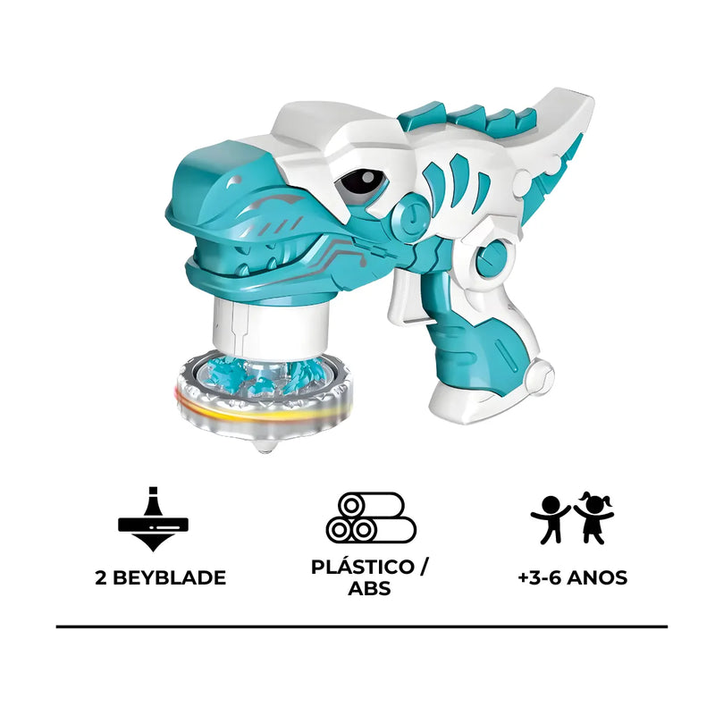 Brinquedo Beybleid Dinossauro Lançador Piões De Brinquedo