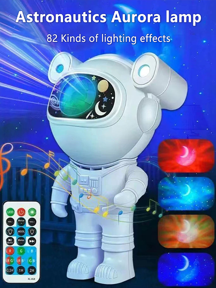 Astronauta Projetor Night Light com Caixa de Som Bluetooth